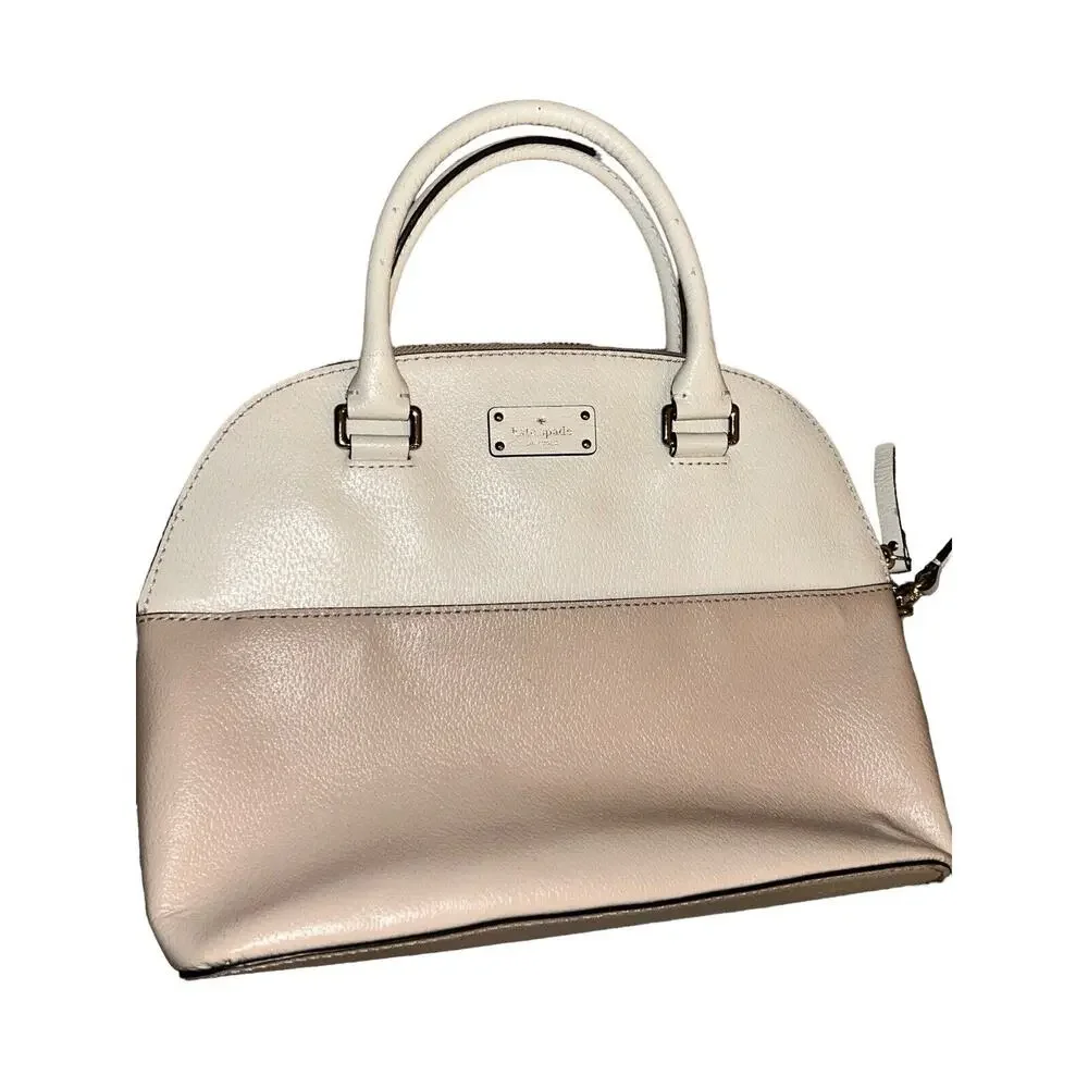 Kate‎ Spade Medium Light Pink and Cream Handbag Purse