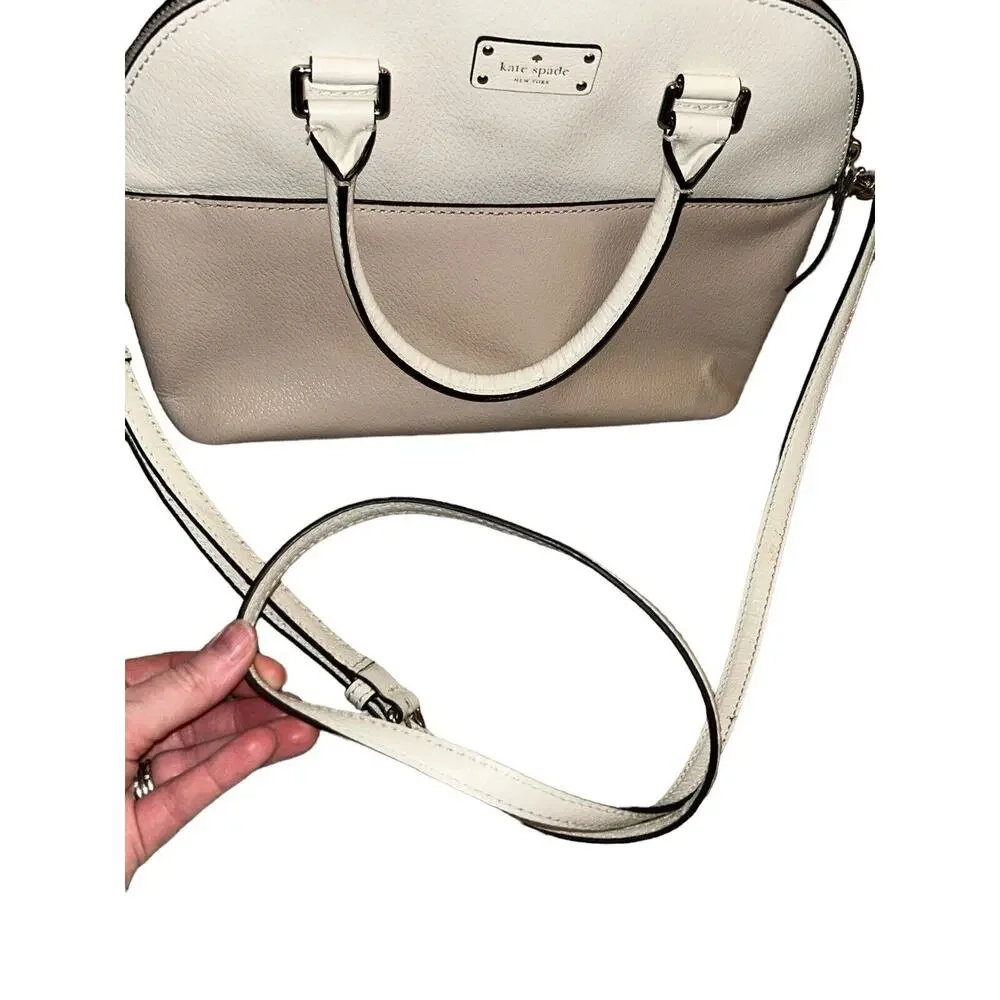 Kate‎ Spade Medium Light Pink and Cream Handbag Purse
