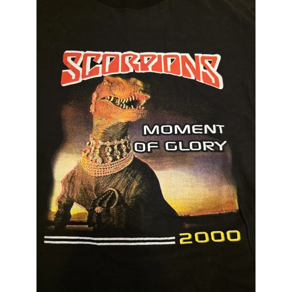 Scorpions Moment of Glory‎ Tour 2000 Band T-shirt Mens Size *XL-2X?* Black Rock