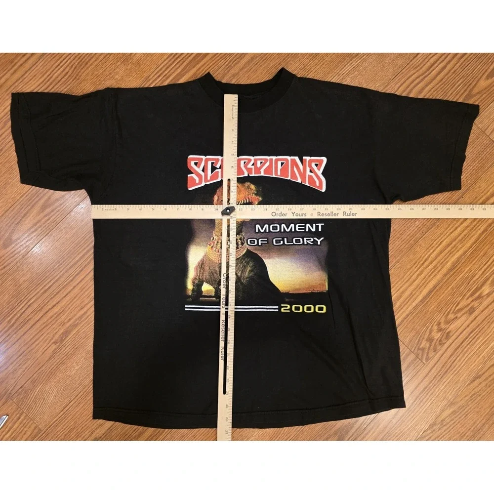 Scorpions Moment of Glory‎ Tour 2000 Band T-shirt Mens Size *XL-2X?* Black Rock