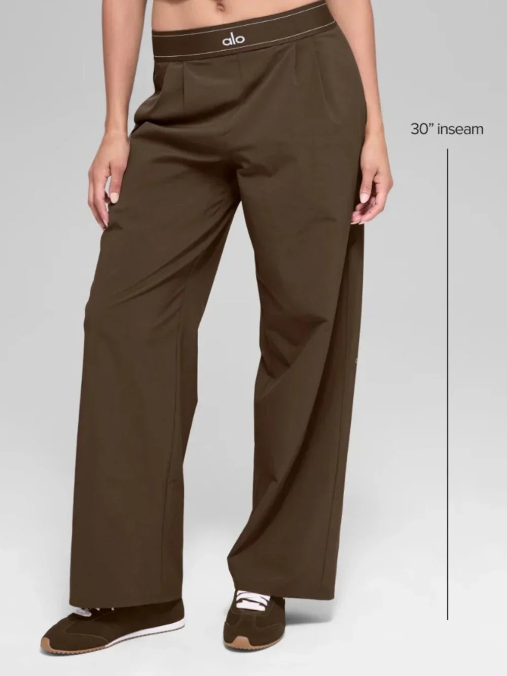 ALO Yoga Women's Suit Pants, Standard Size, Coffee Brown, Daily Wear 🛍️