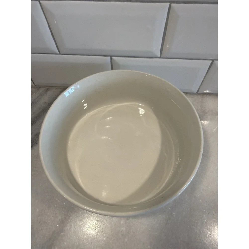 Vintage Hall's Superior Tulips Pattern Souffle Dish O L A 002