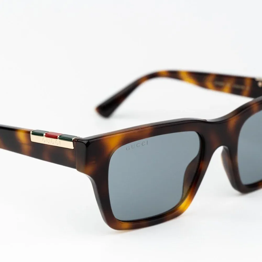 Gucci Men Sunglasses Havana Grey Square GG1889S 004 BRAND NEW
