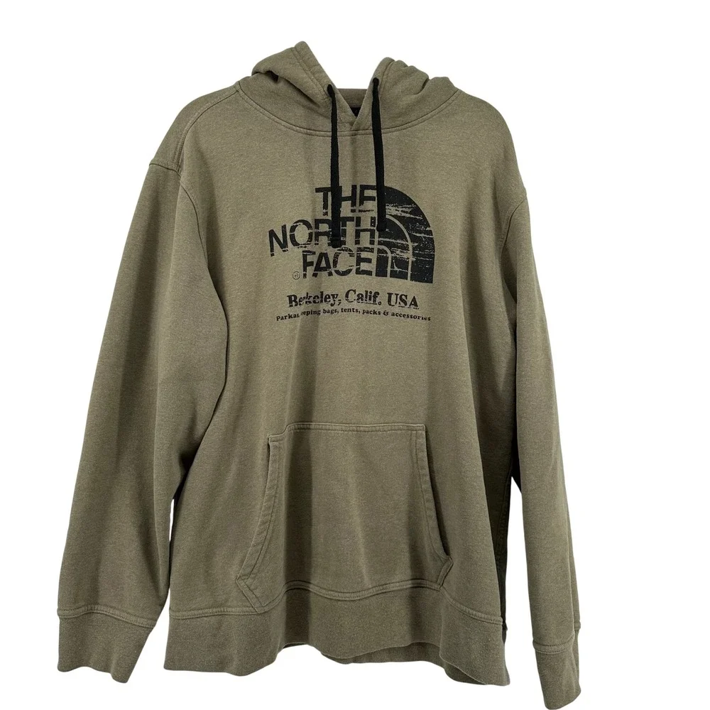 The North Face Hoodie Men XXL Olive Green Berkely Gorpcore Athleisure