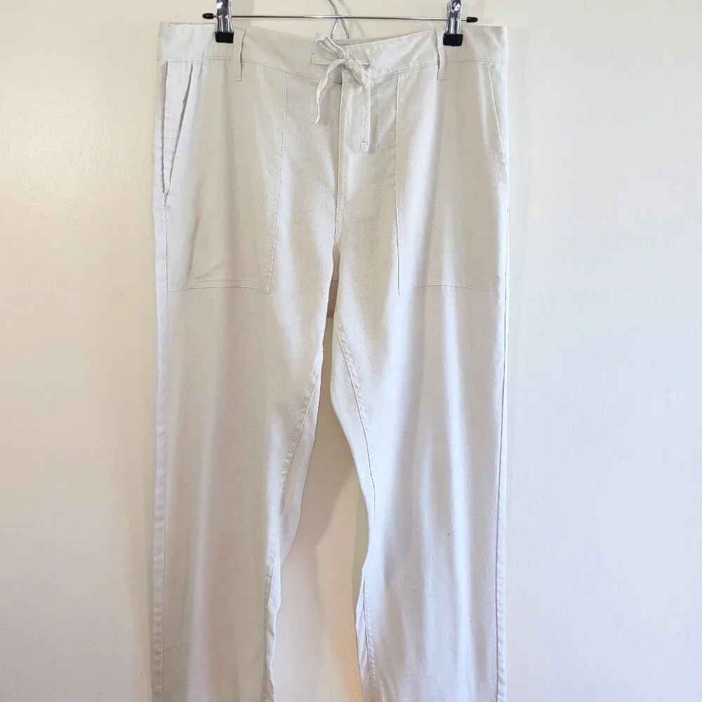 Rail Riders Hemp Blend Chino Pants Straight Leg Pockets Casual Outdoor Men 34x32