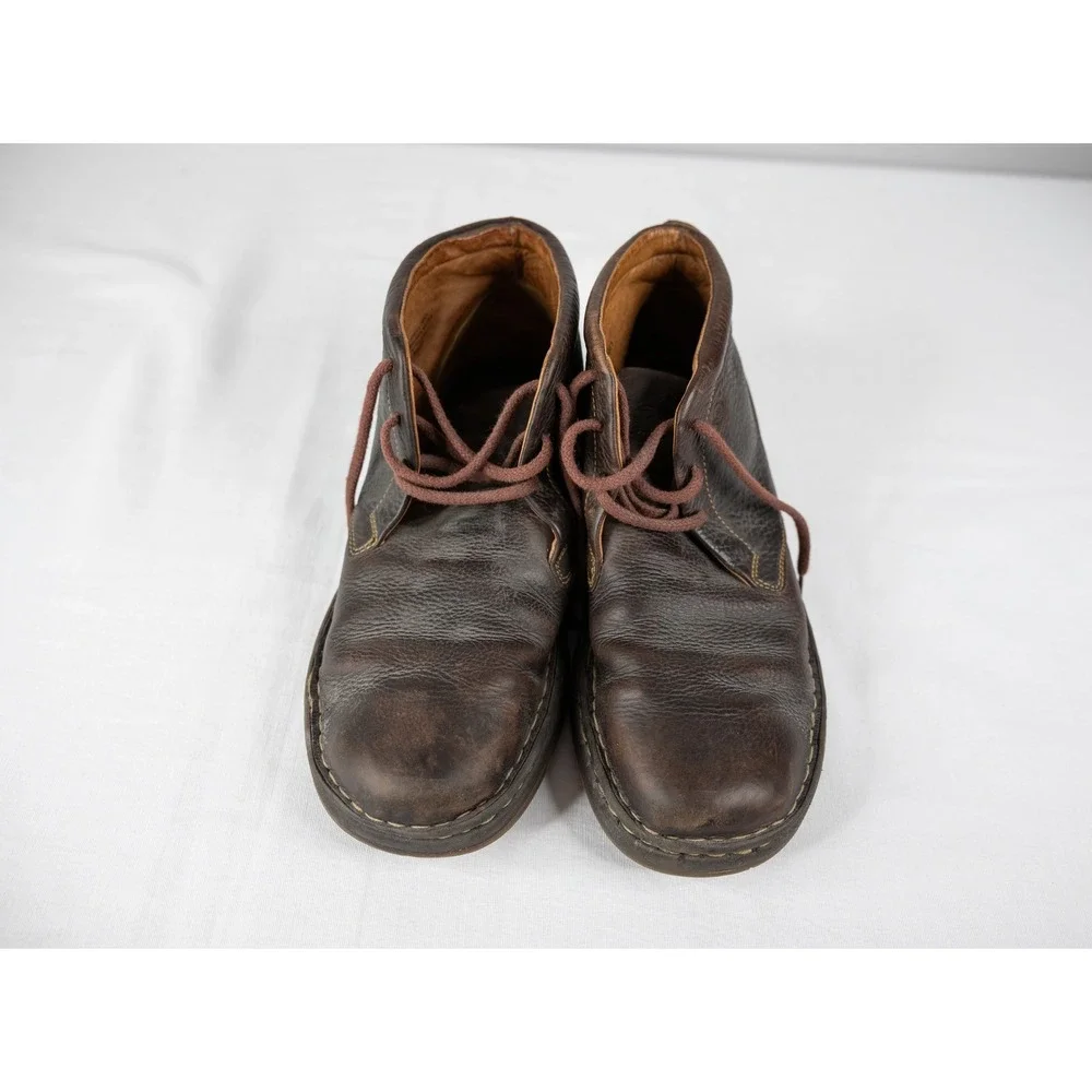 Born Chukka Boots Mens 10 Brown Good Leather Lace Up Ankle M6021 casual