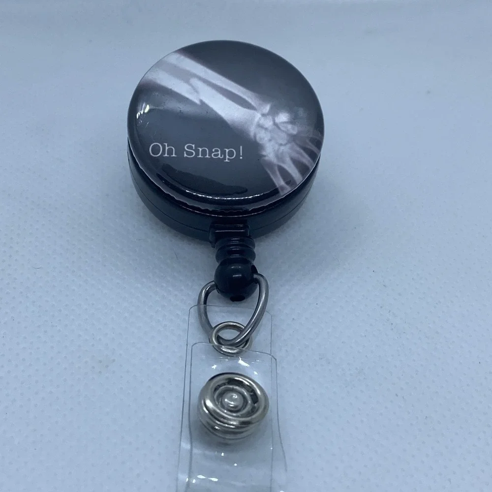 Retractable Badge Holder With Clip Oh Snap Radiology X-Ray
