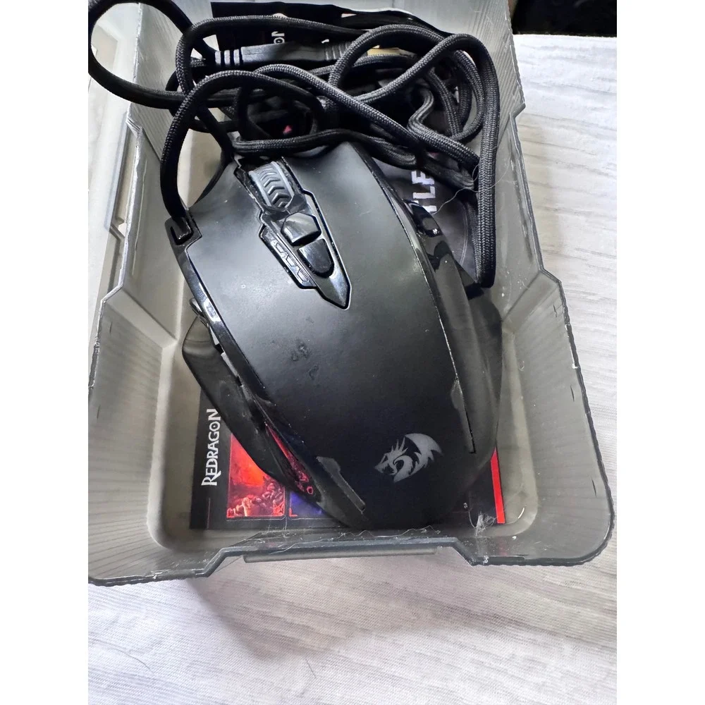 Redragon M908 Impact Gaming Mouse Unisex Black Good‎ RGB MMO 18 Buttons