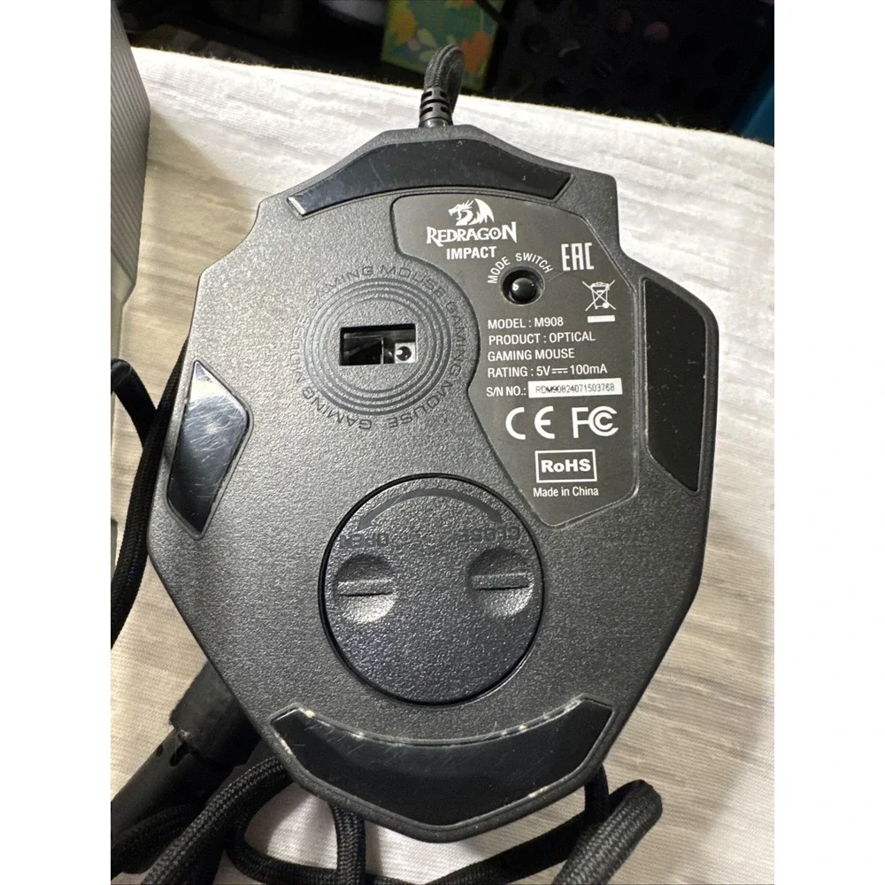Redragon M908 Impact Gaming Mouse Unisex Black Good‎ RGB MMO 18 Buttons