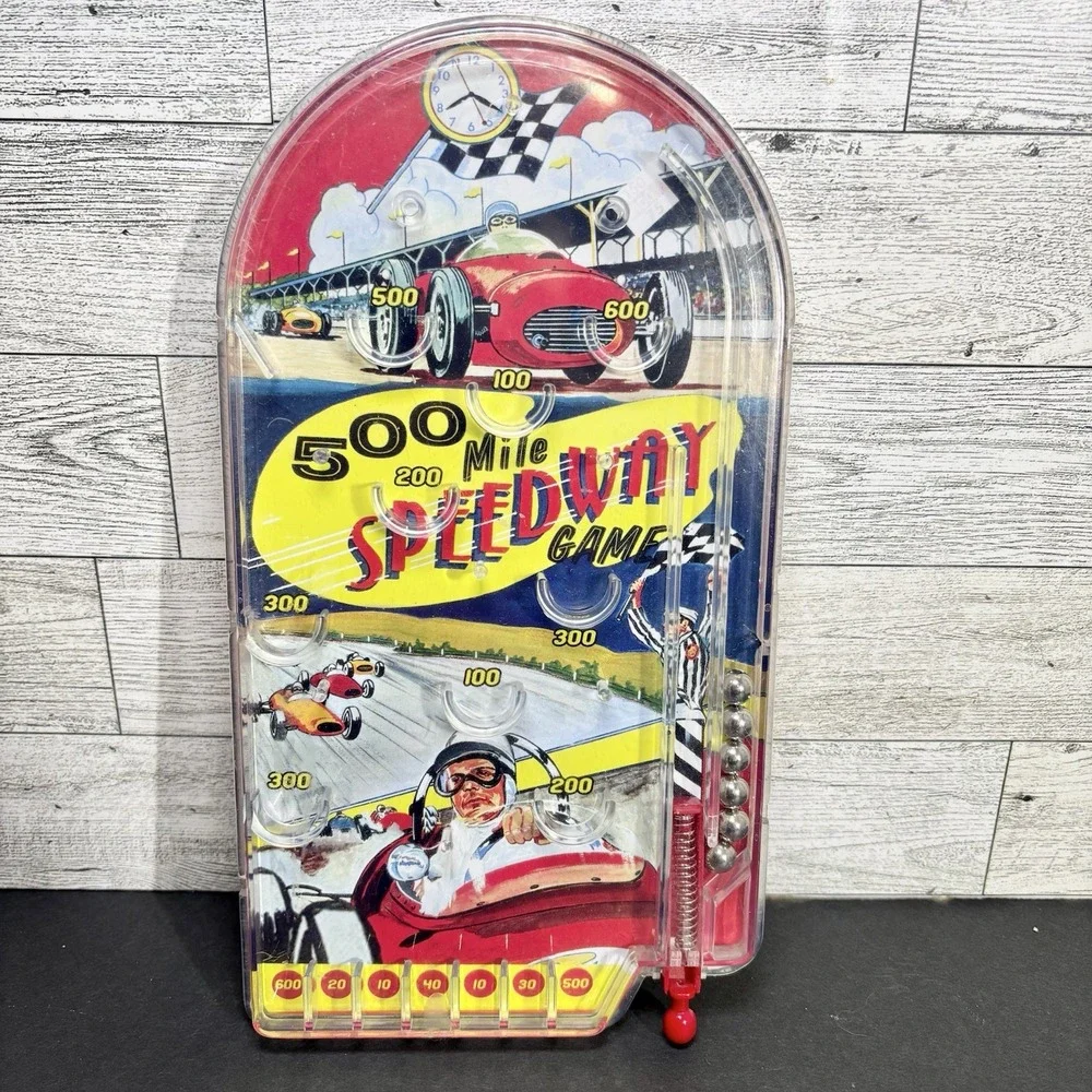 2007 Schylling 500 Mile Speedway Hand Held Pinball Game‎