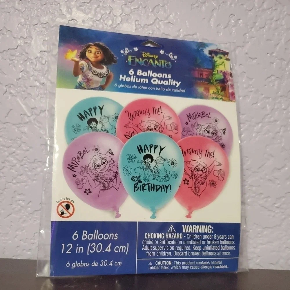 Encanto Birthday Latex Balloons 12in, 6ct Birthday Party Decoration