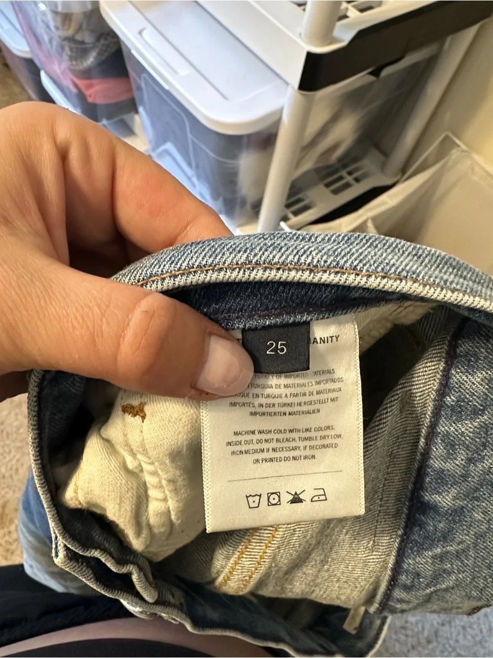 Citizens of Humanity Distressed Medium Blue Flare Jeans