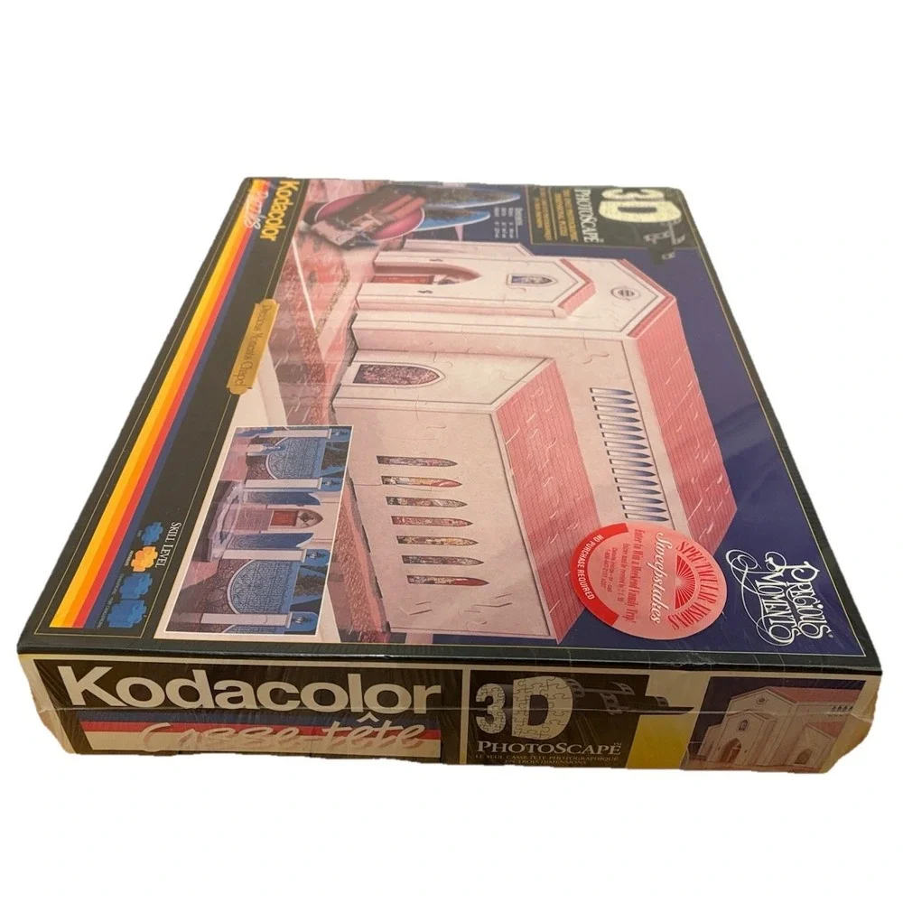 3D Photoscape Precious Moments Chapel Puzzle 1998 RoseArt Kodacolor New