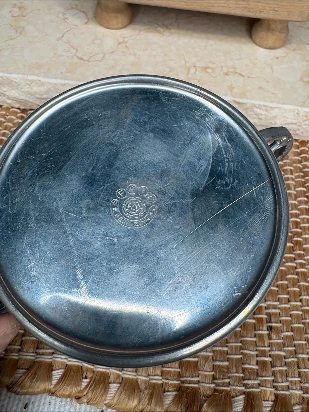 Vintage silver white