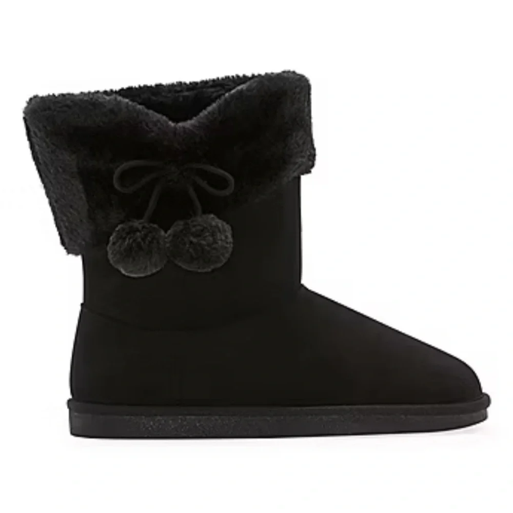 Thereabouts Little & Big Girls Aubree Flat Heel Winter Boots