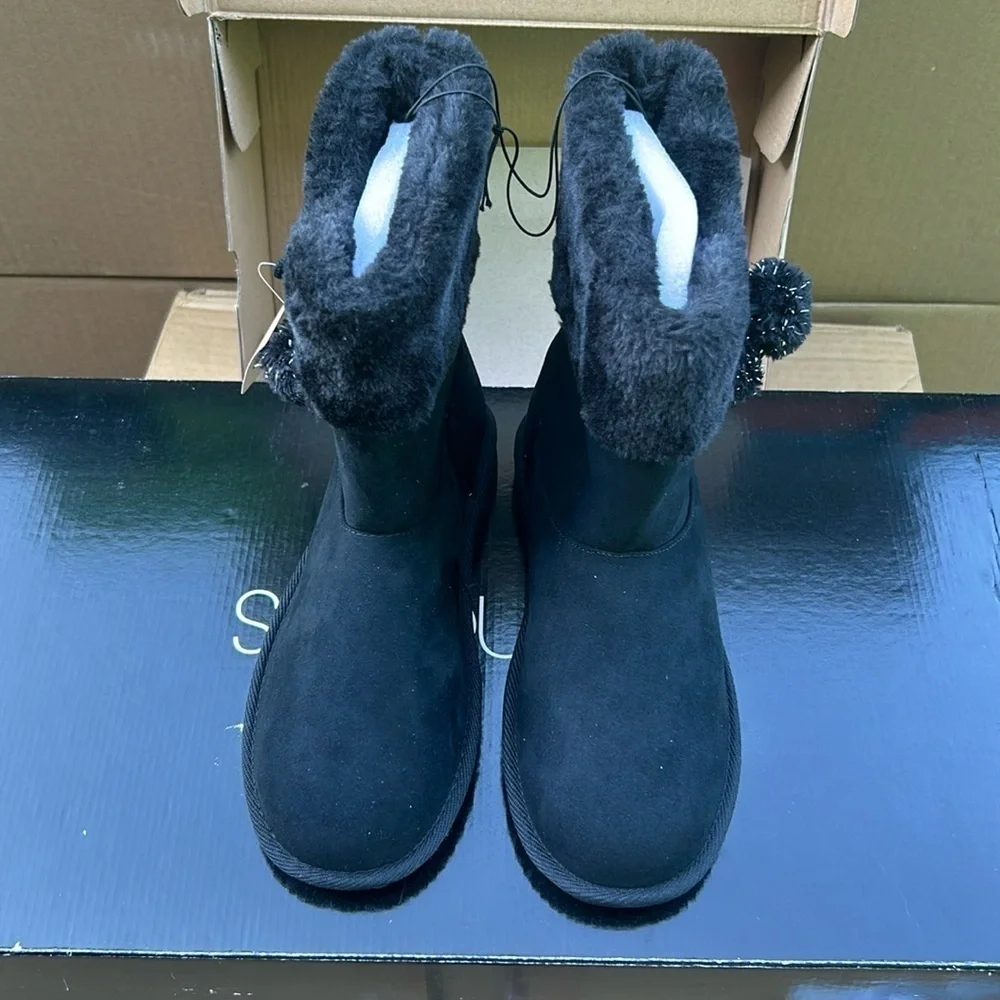 Thereabouts Little & Big Girls Aubree Flat Heel Winter Boots