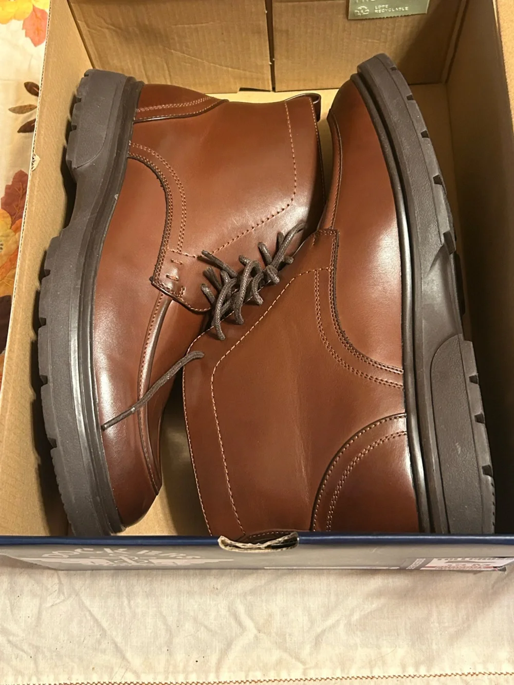 Dockers Men's Tollcross Business Casual Shoes-Ankle Boot Mahogany Size 10M New