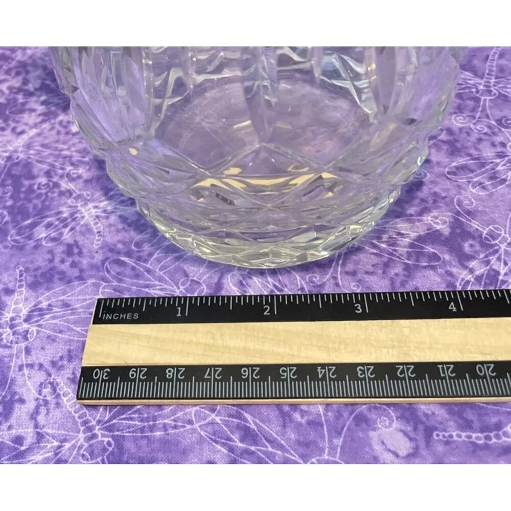 Wedgwood Full Lead Crystal‎ Carafe Decanter Pitcher 9 Inch Heavy Vintage Elegant