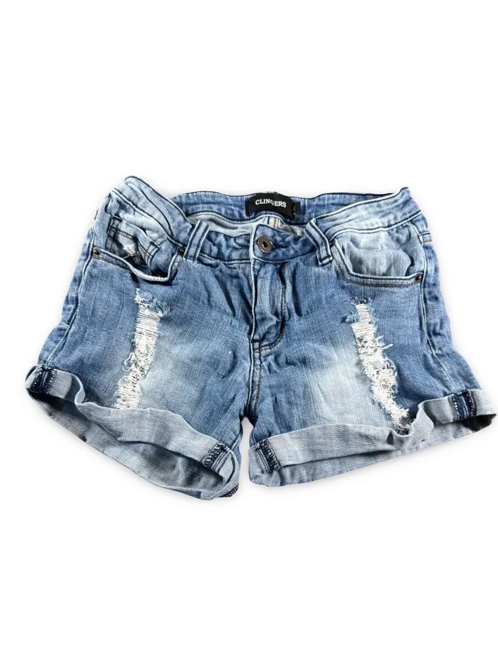 Wax Jean Small Stretch Short Distressed Medium & Clingers size Small Lot of 2