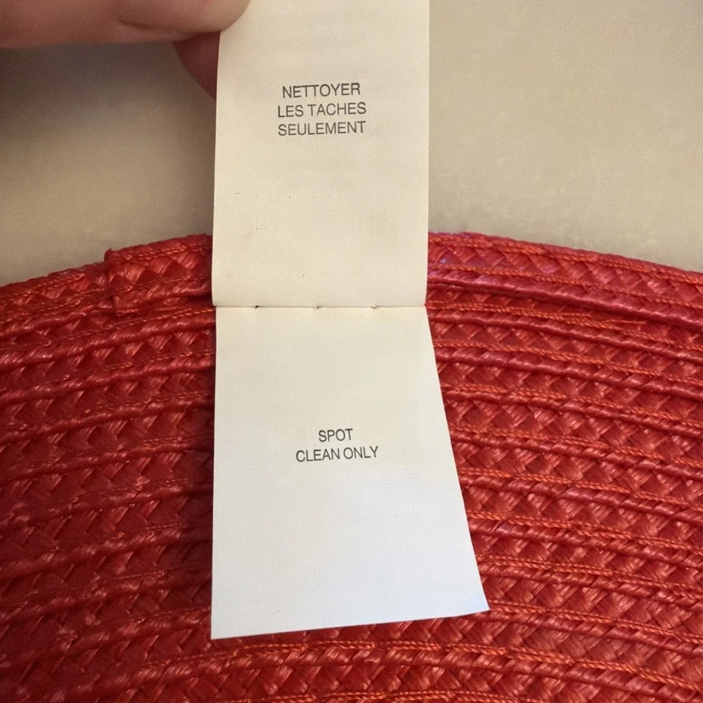 Set of 4 Pier 1 Imports Round Circle Bright Red Woven Placemats 14.75
