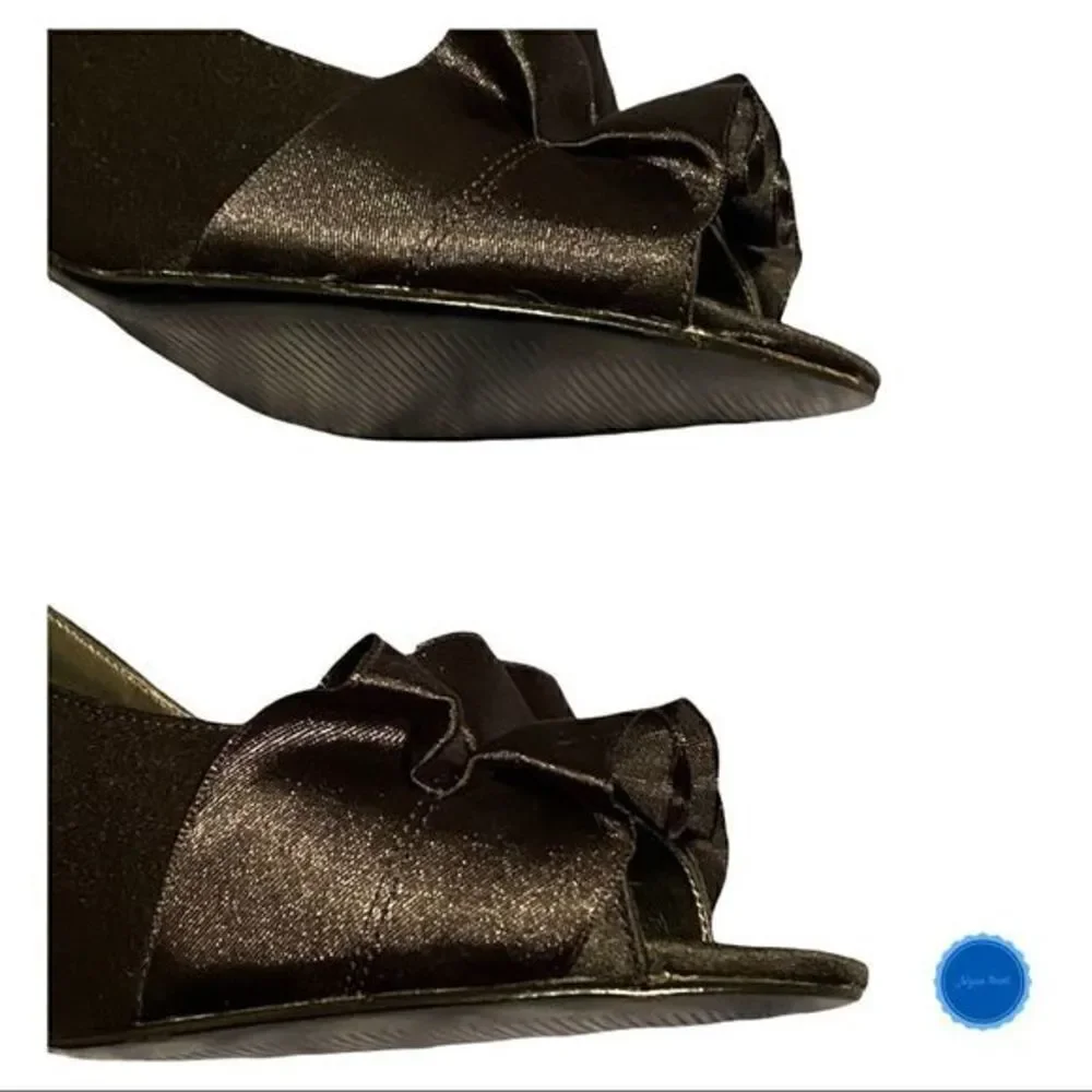Nina black satin