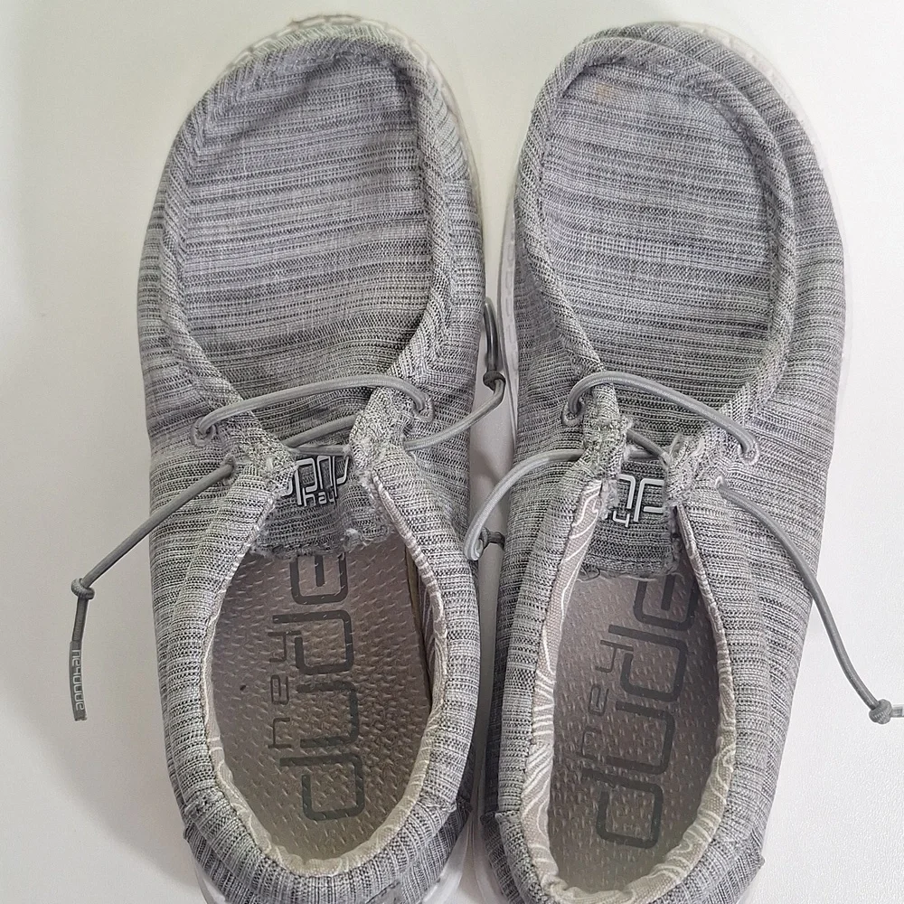 Hey Dude Gray Kids Knit Shoes