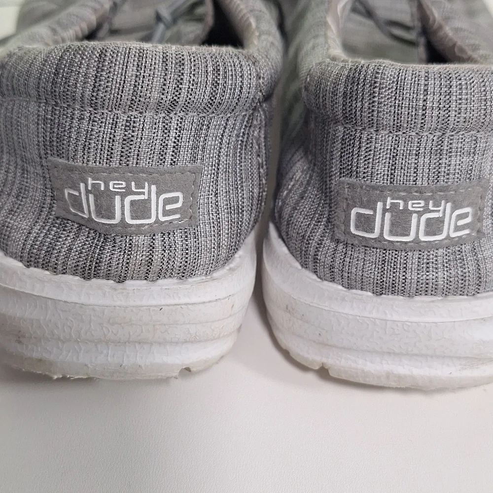 Hey Dude Gray Kids Knit Shoes