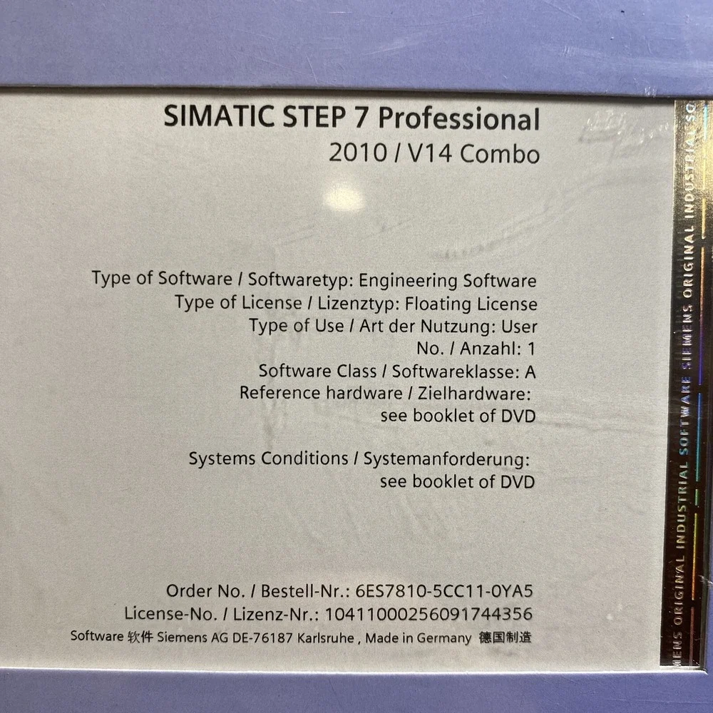 SIMATIC STEP 7 Prof. V14, Floating License; Engineering Software In TIA PORTAL