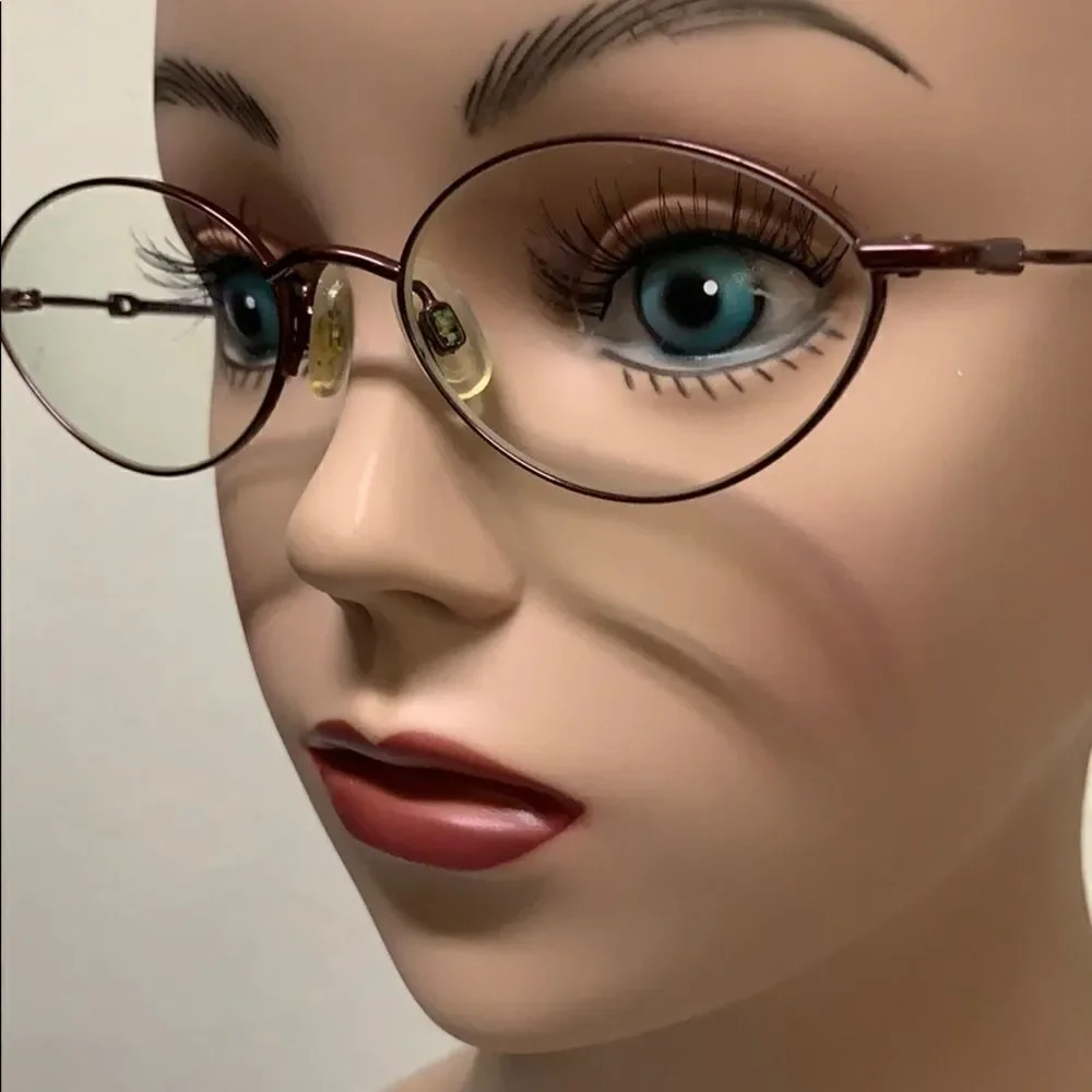 🌷Elle Eyeglass Frame Glossy Reddish Brown 🌷