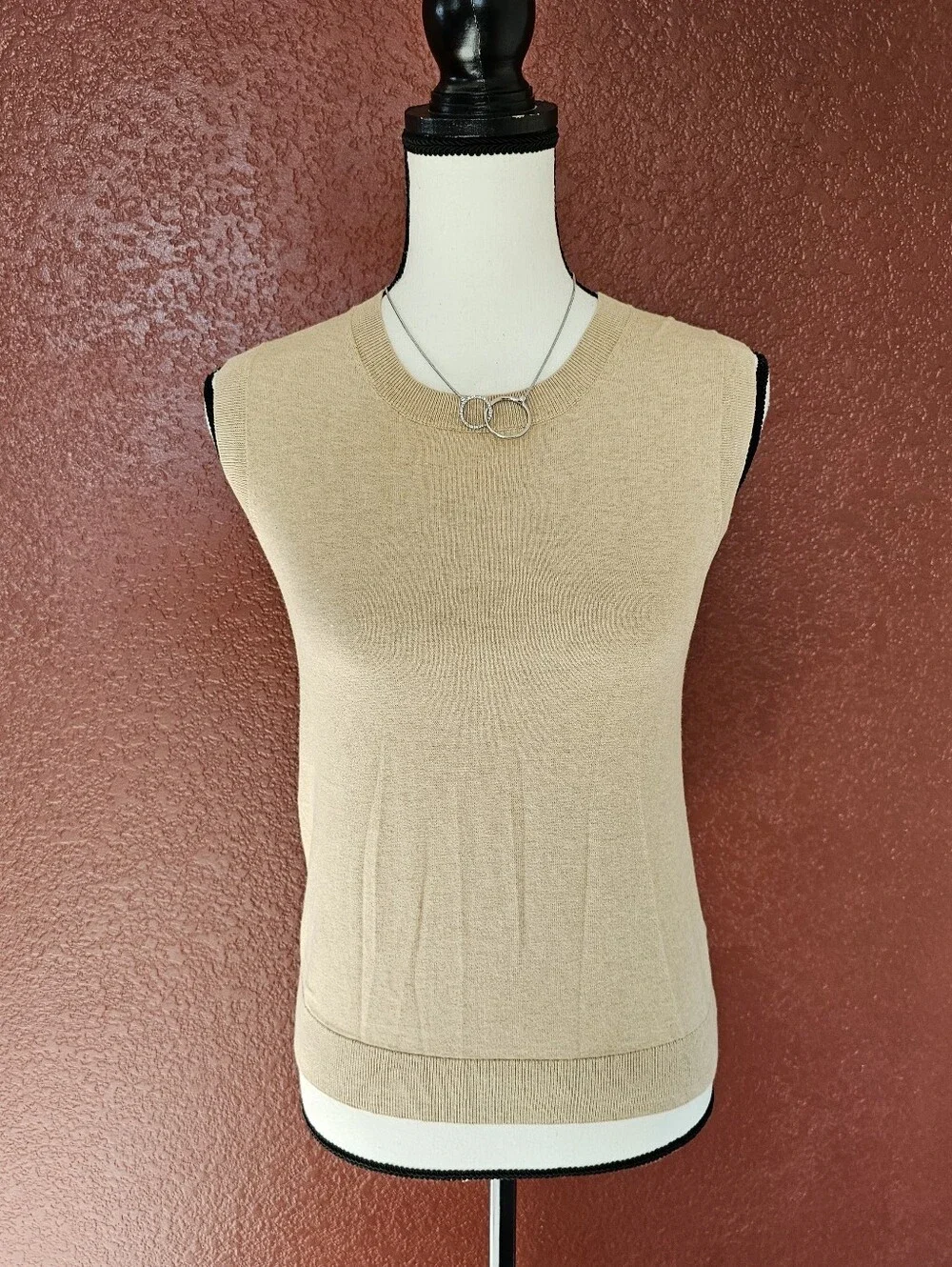 J. Crew Beige Sleeveless Knit Tank