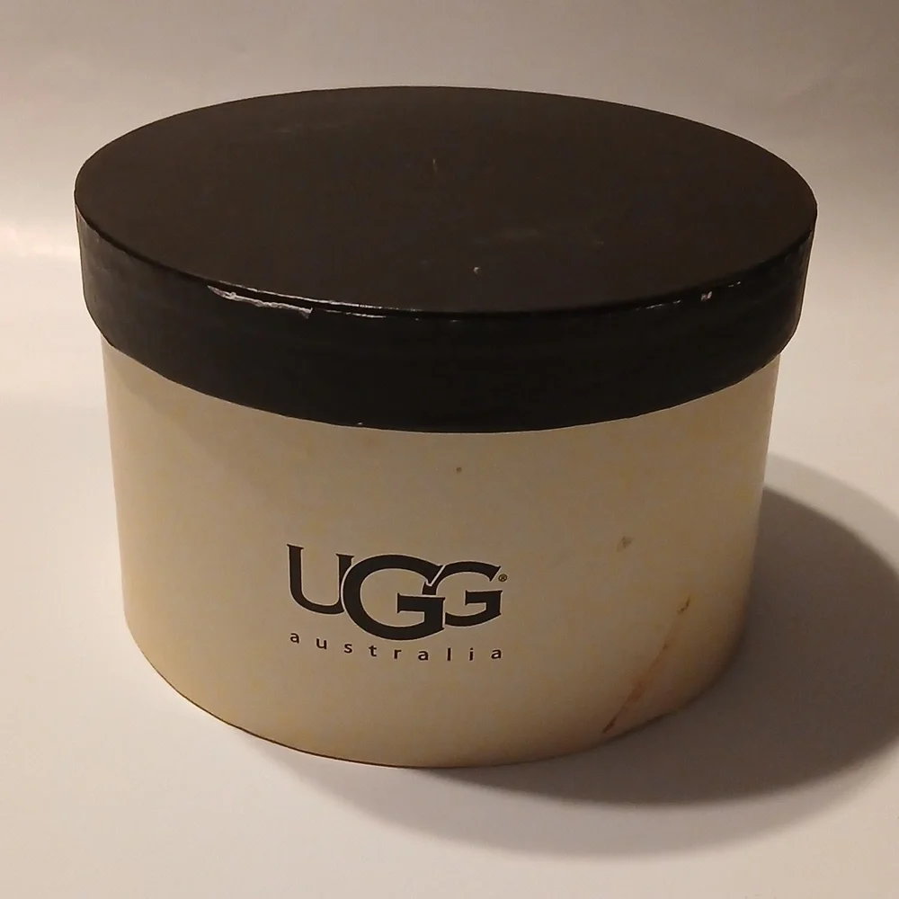 UGG Youth Girls Black With Purple Sequin Earmuffs.