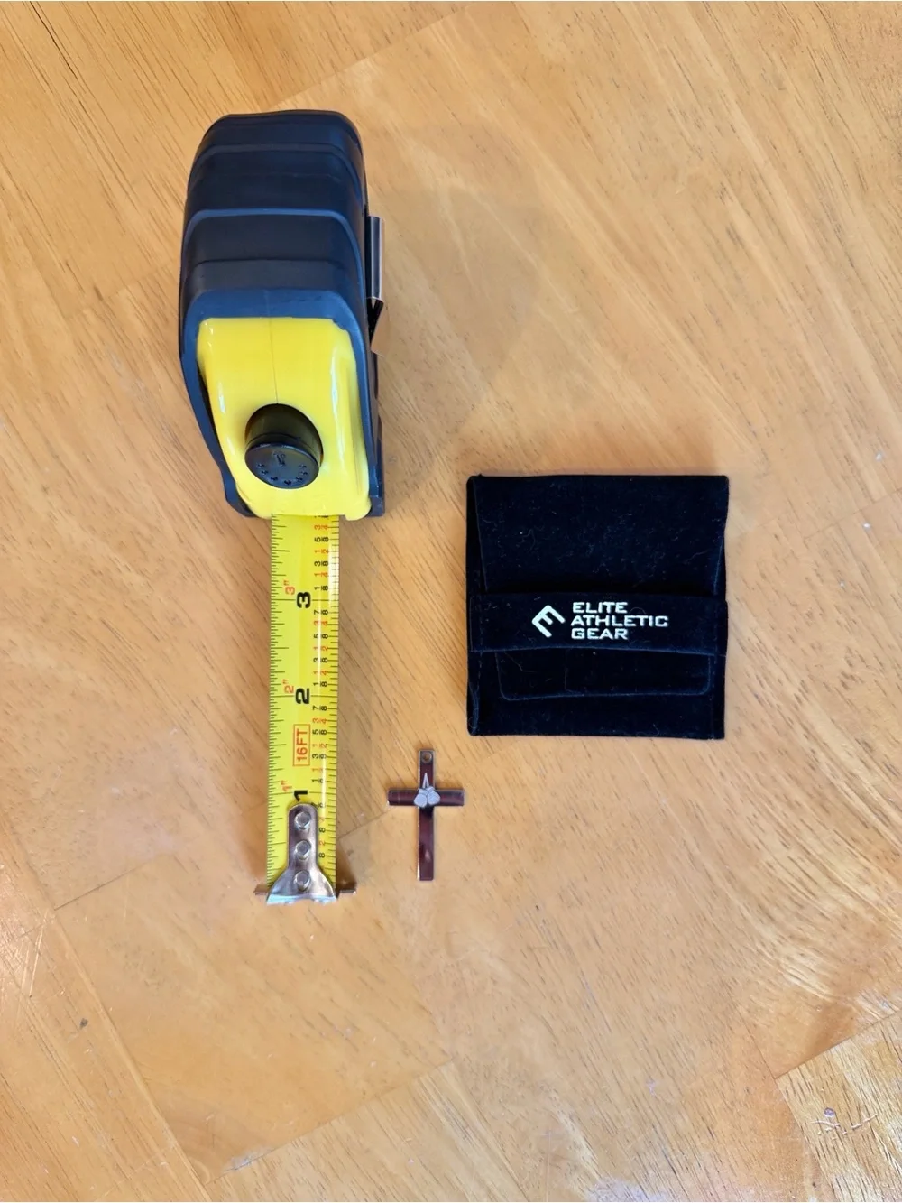 Stainless Steel Cross Pendant with Boxing Glove Engraving