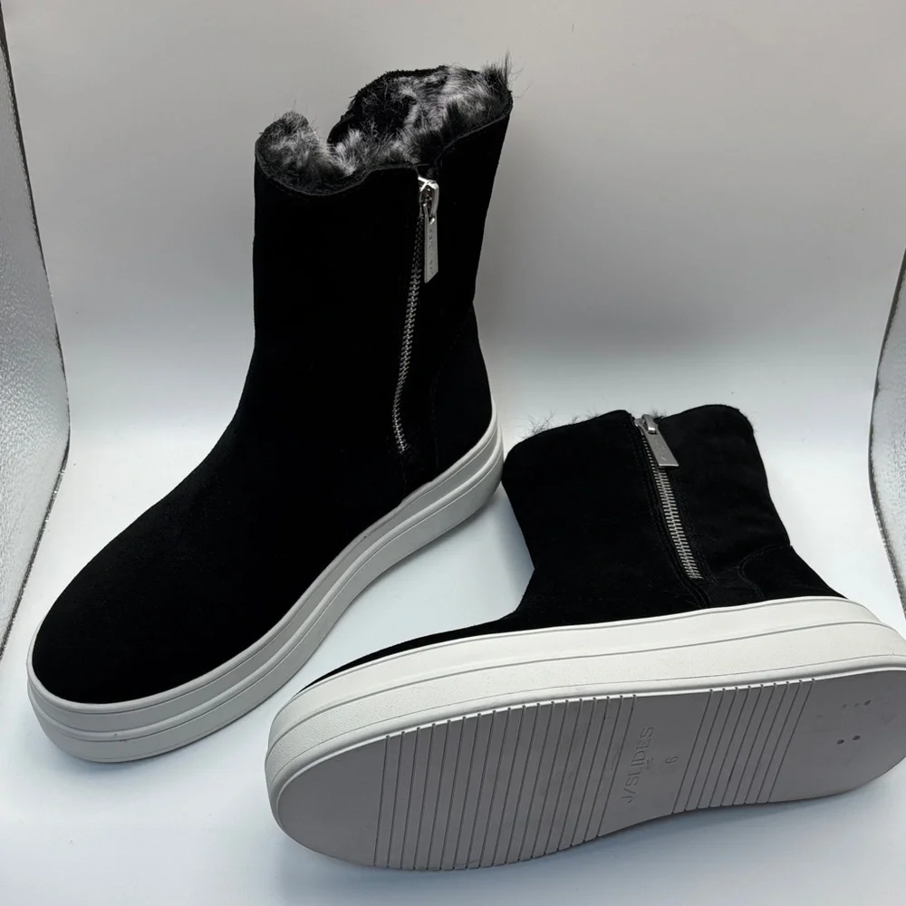 J/SLIDES Tristan Boot Waterproof Platform Booties - Size 6