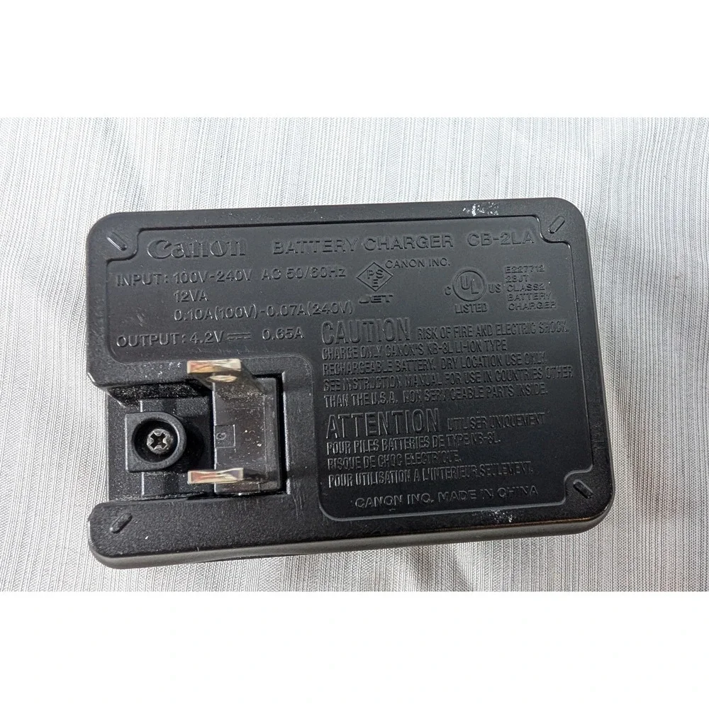 Canon Battery Charger CB-2LA Black for NB-8L Li-ion Power Adapter Accessory