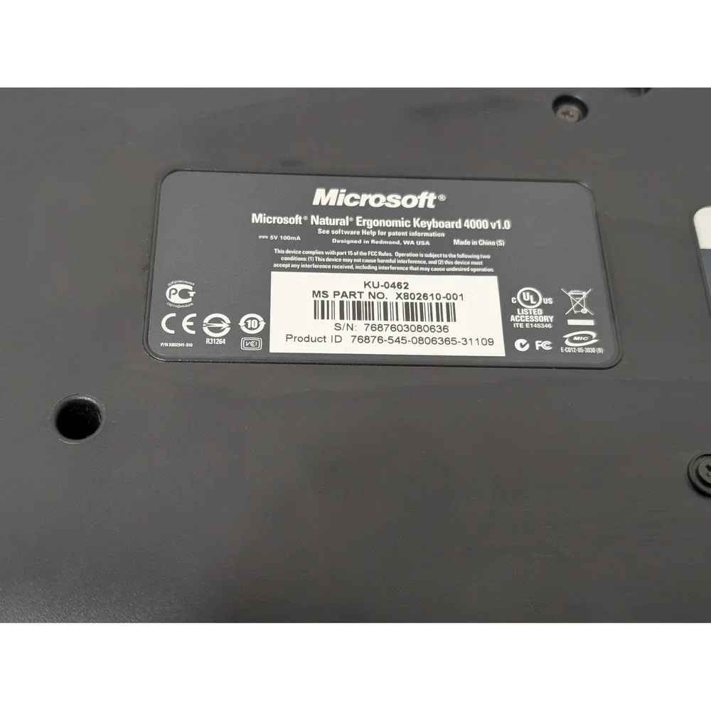 Microsoft natural ergonomic