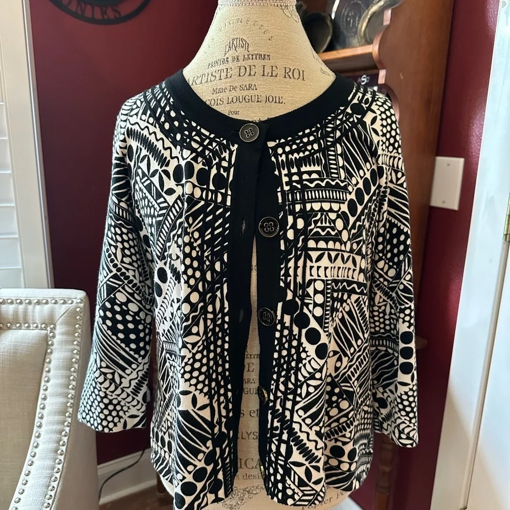 Cable & Gauge Monochrome Knit Top