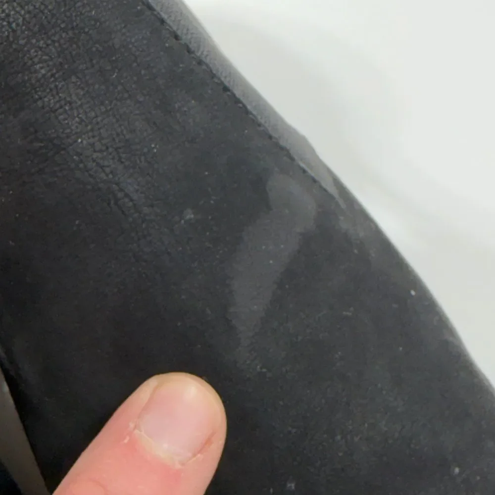 Eileen Fisher Black Suede Leather stretch bootie 7