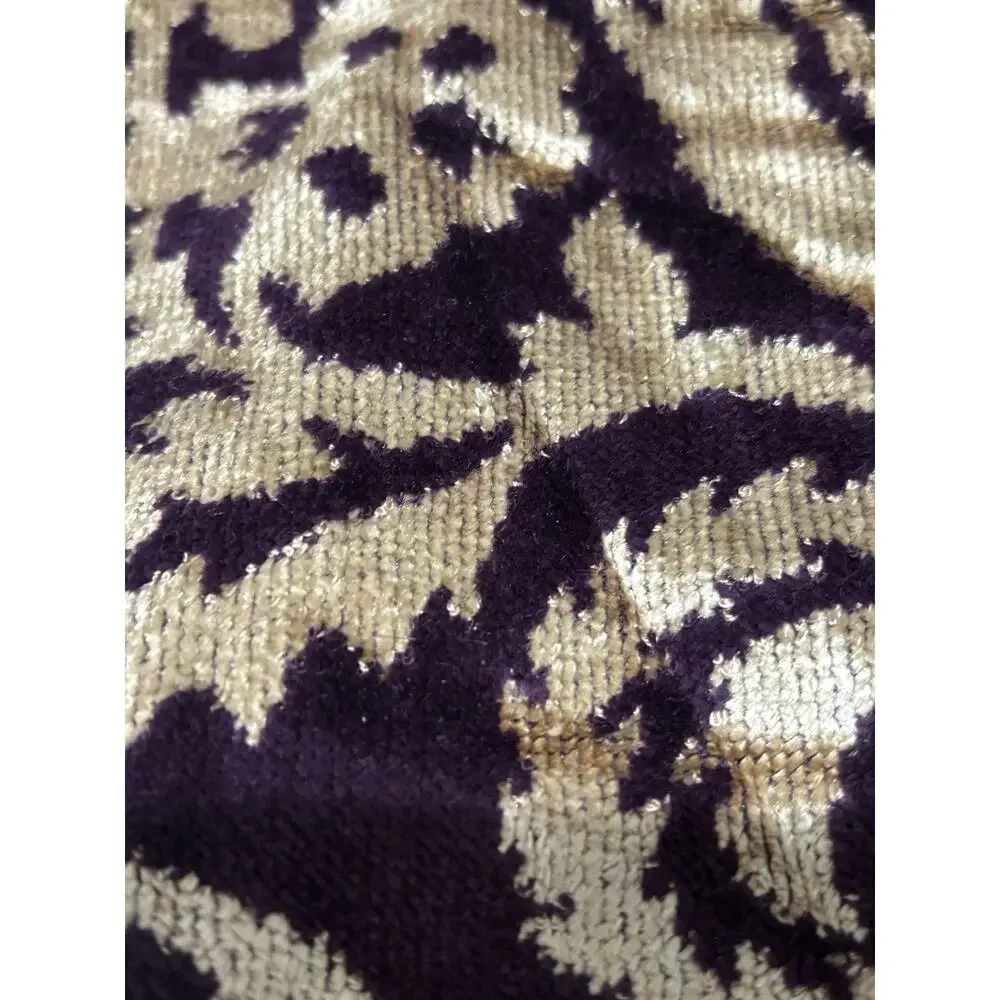 Well dressed home purple gold Greek key hand towel nwot cotton viscose blend