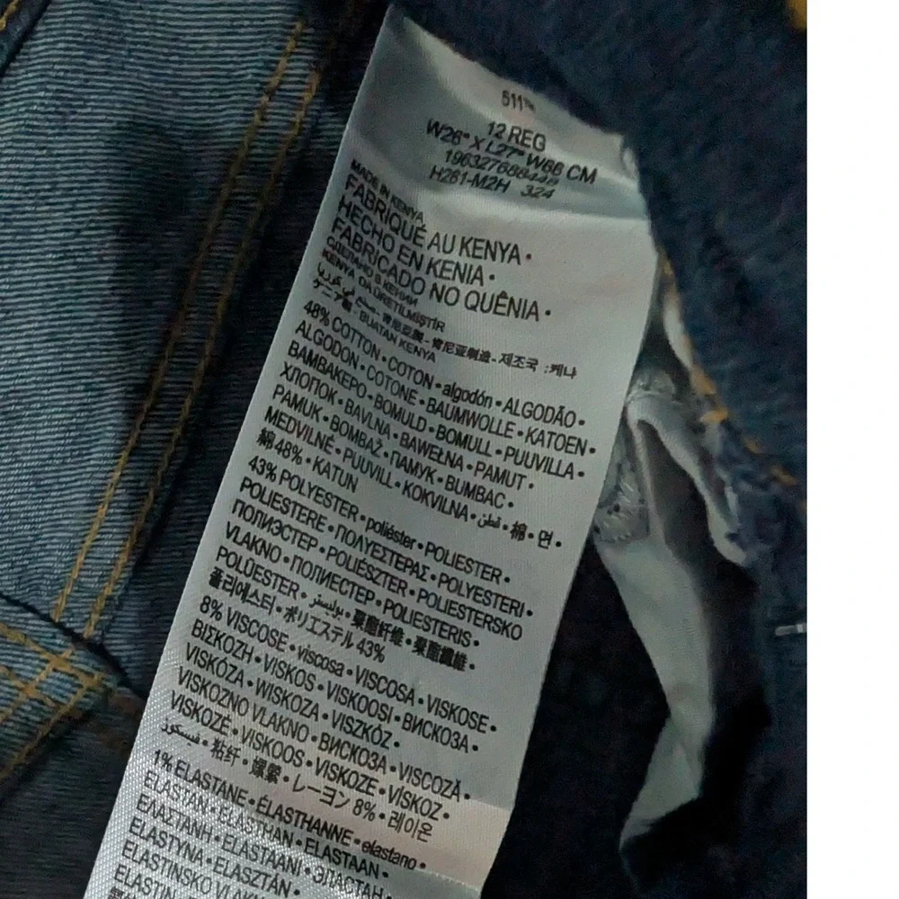 Levis measurements are