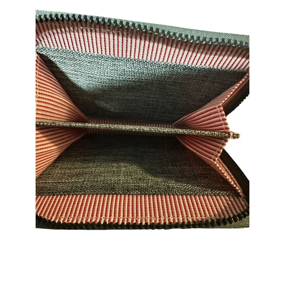 HERSCHEL Tyler Wallet RFID Raven Gray Crosshatch NWOT