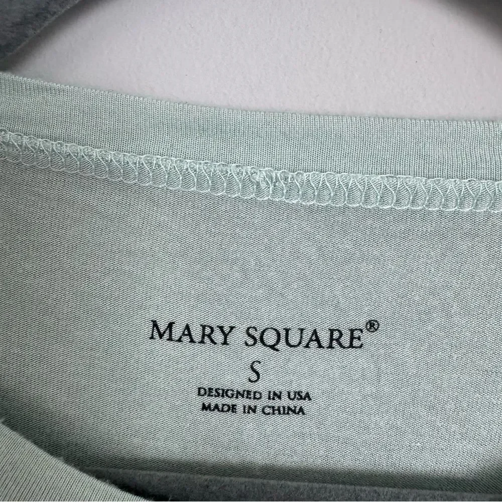 MARY SQUARE | Real Piece of Work Mint Green Graphic T-Shirt Women’s Size Small