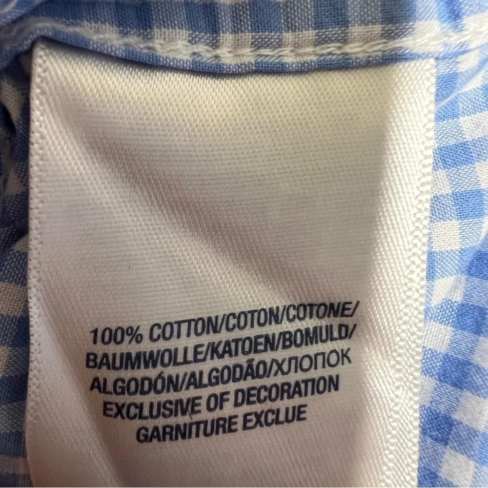 Ralph Lauren Performance Gingham Poplin Button Down Long Sleeve Shirt