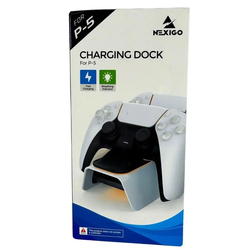 NexiGo Upgraded Dobe PS5 Controller‎ Charger Playstation 5 Charging Station Dock