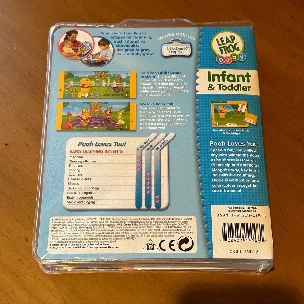 Leap Frog LittleTouch LeapPad: Pooh Loves You! New & Sealed