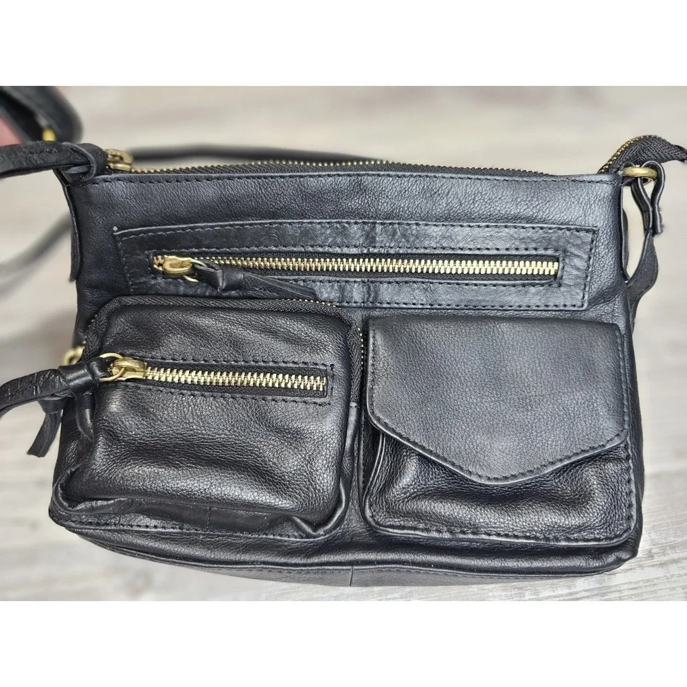 Great American Leather Works, Crossbody, Shoulder‎ Bag or Purse, Black