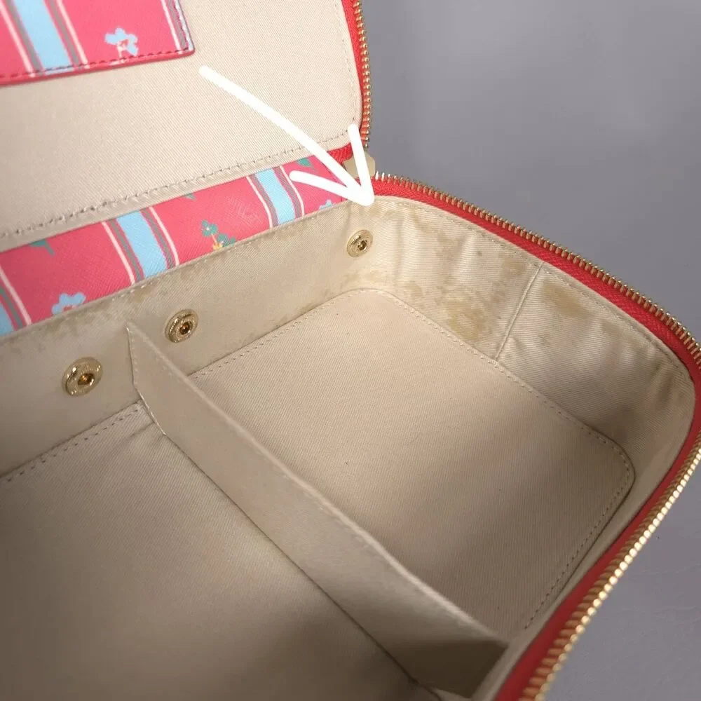 NEELY & CHLOE Women's Jewelry Case Travel Organizer Floral Zip Box Pink