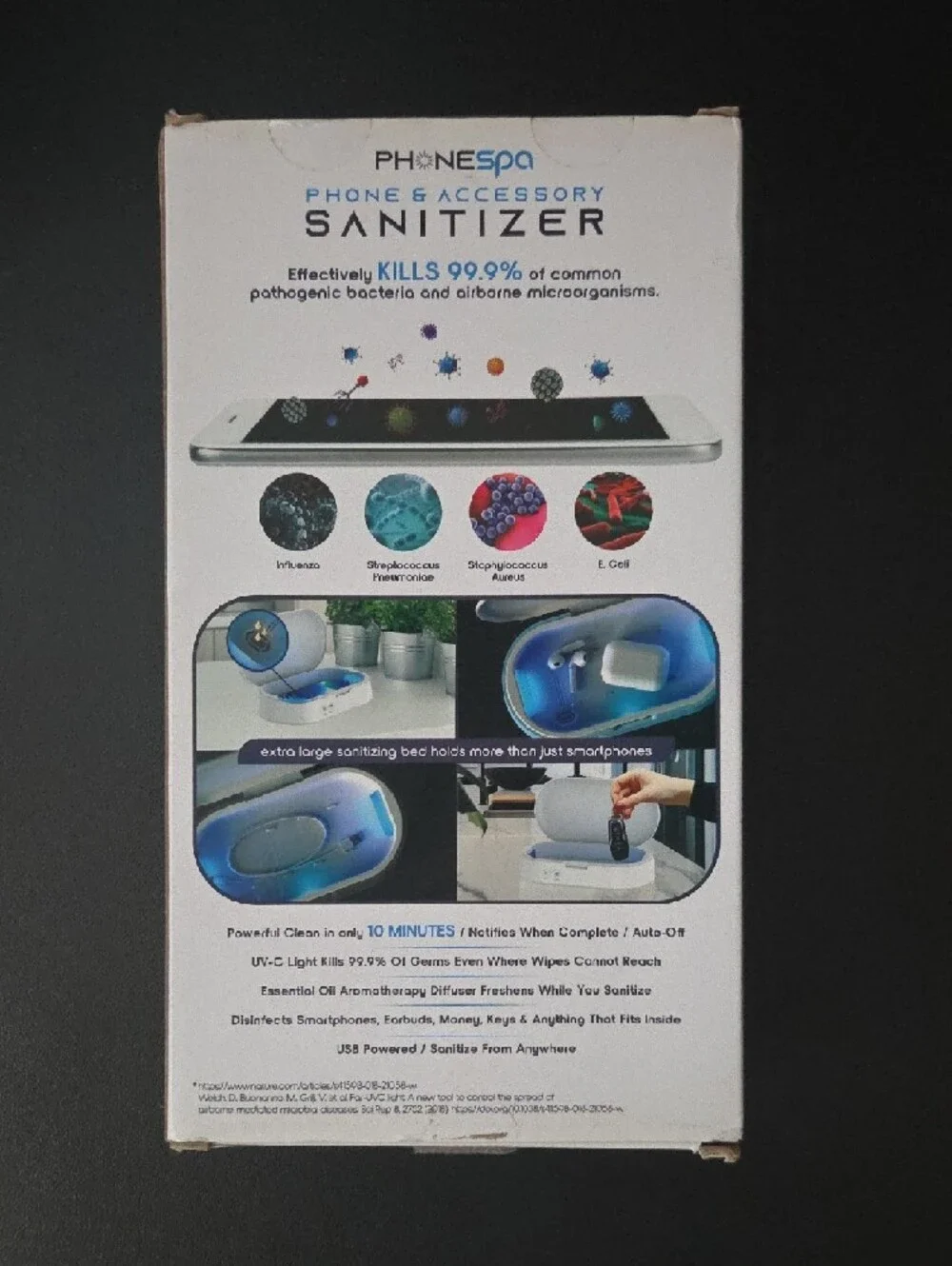 2 PhoneSpa Phone & Accessory Sanitizers NEW