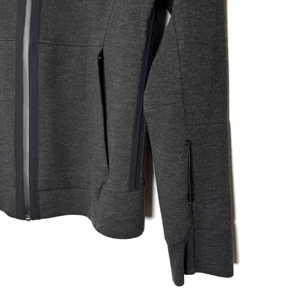ISAORA‎ Men's Charcoal Grey Tech Bomber Jacket Full Zip Size Small