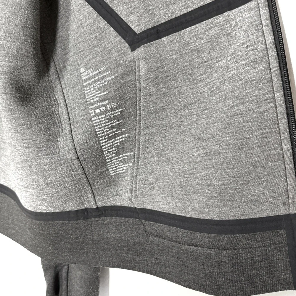 ISAORA‎ Men's Charcoal Grey Tech Bomber Jacket Full Zip Size Small