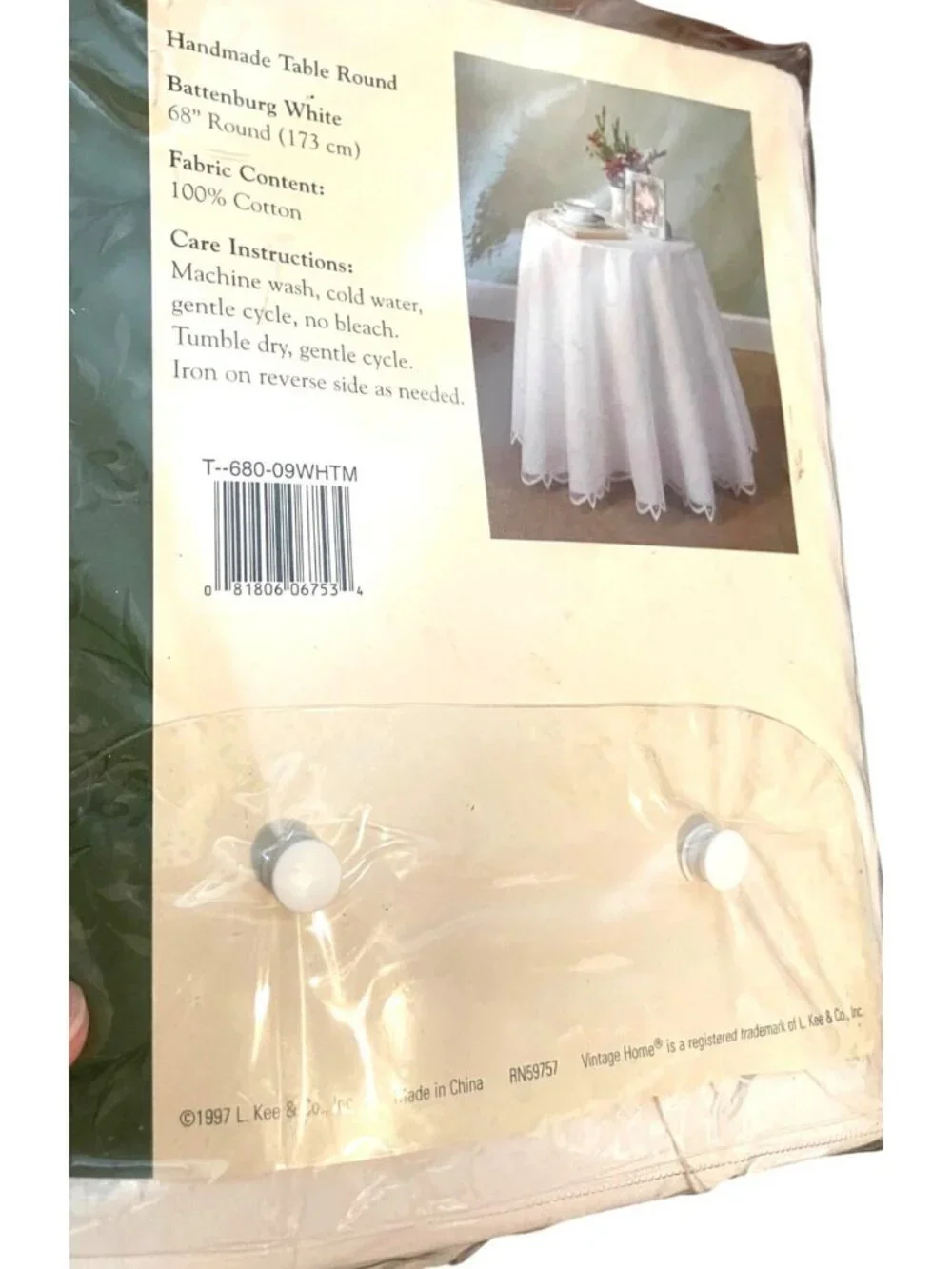Vintage Home Tablecloth Handmade 68